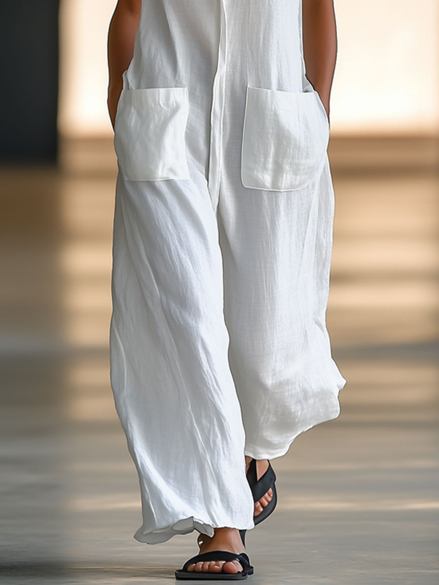 LUFTIGER SOMMER-OVERALL AUS LEINEN – STILVOLL, BEQUEM & RETRO-INSPIRIERT