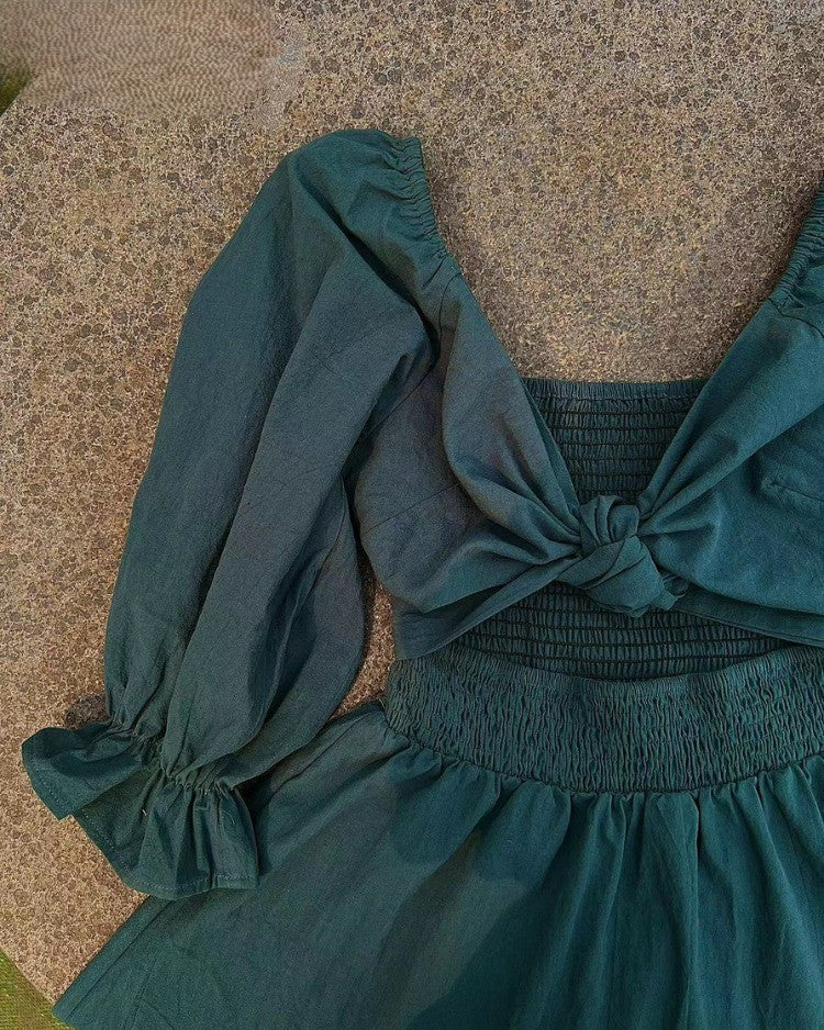 Ophelia | Kleid mit französischen Rüschenärmeln