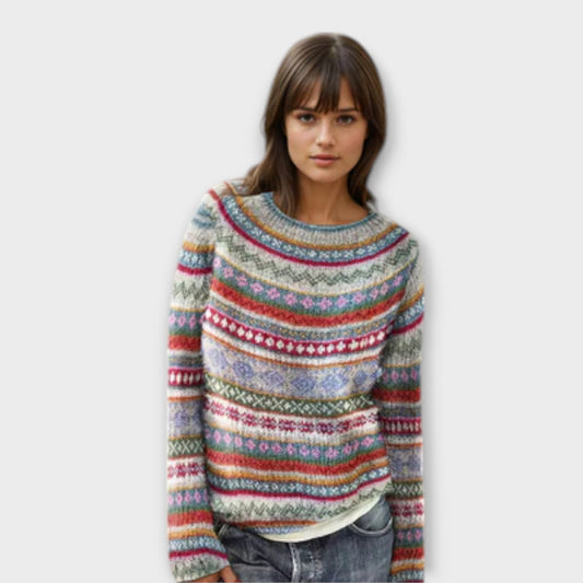 MANONIN | LÄSSIGER & KUSCHELIGER GESTREIFTER PULLOVER