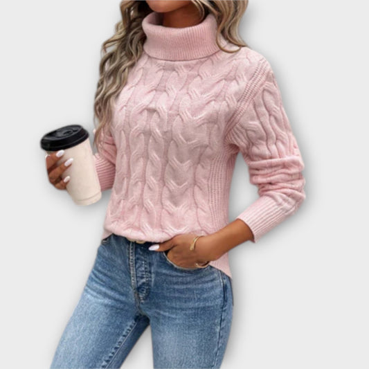 AMELIA| ELEGANTER ROLLKRAGENPULLOVER AUS STRICK