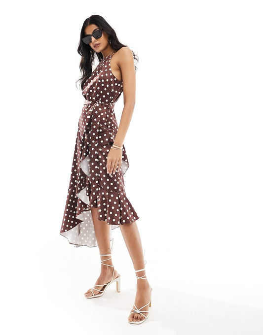 Lina Dots™ – Boho Midikleid mit Tupfen