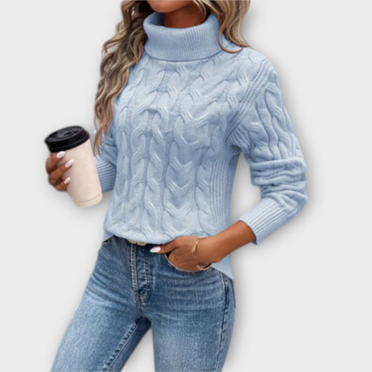 AMELIA| ELEGANTER ROLLKRAGENPULLOVER AUS STRICK