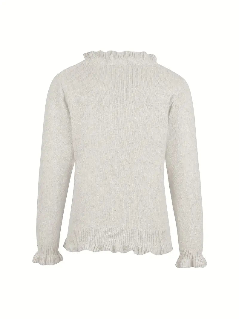 Anita | Eleganter Strick Strickjacke Mit Knöpfen