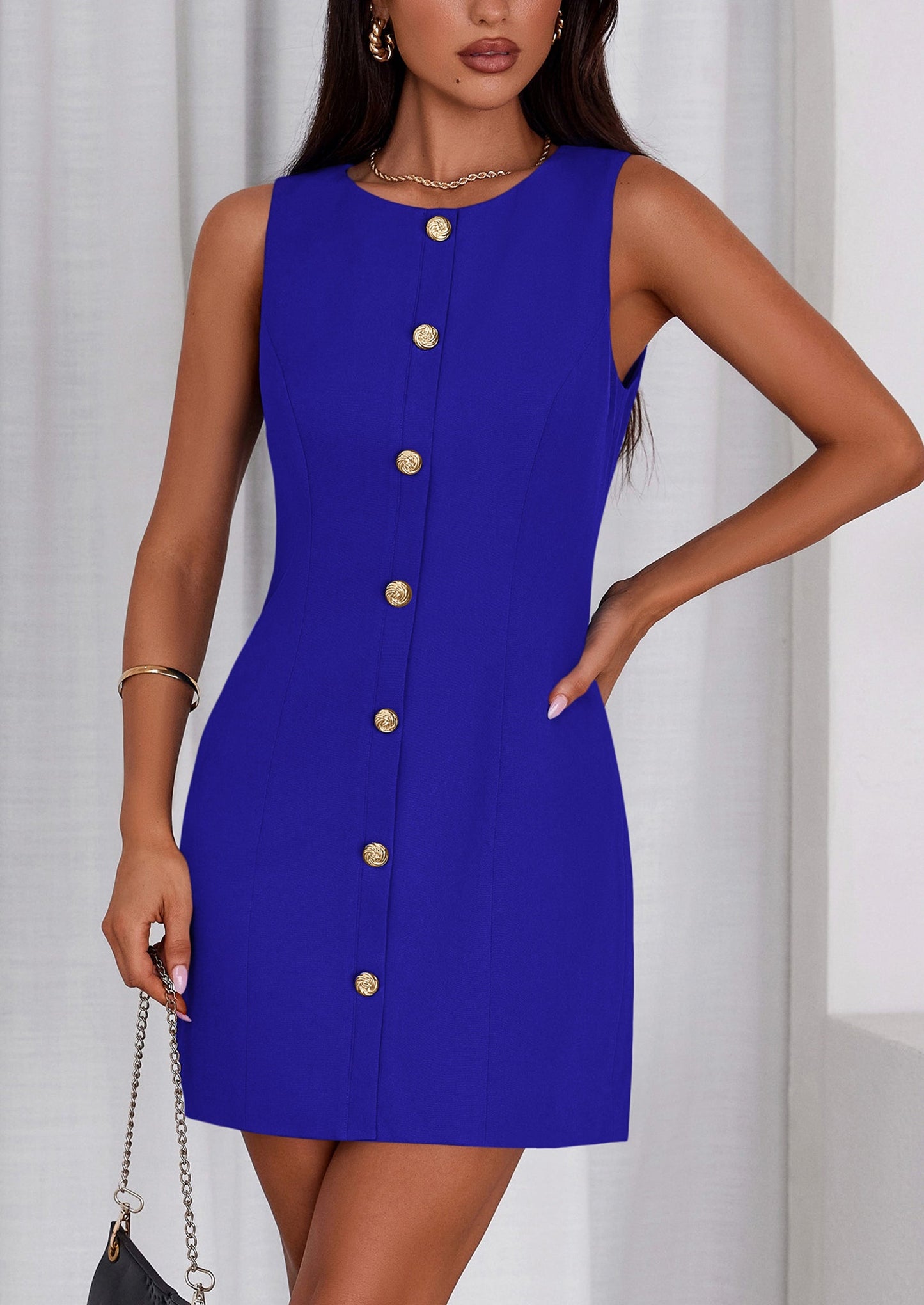 MELINA - BUSINESS-KLEID MIT ZIERKNÖPFEN FORMELL & FEMININ