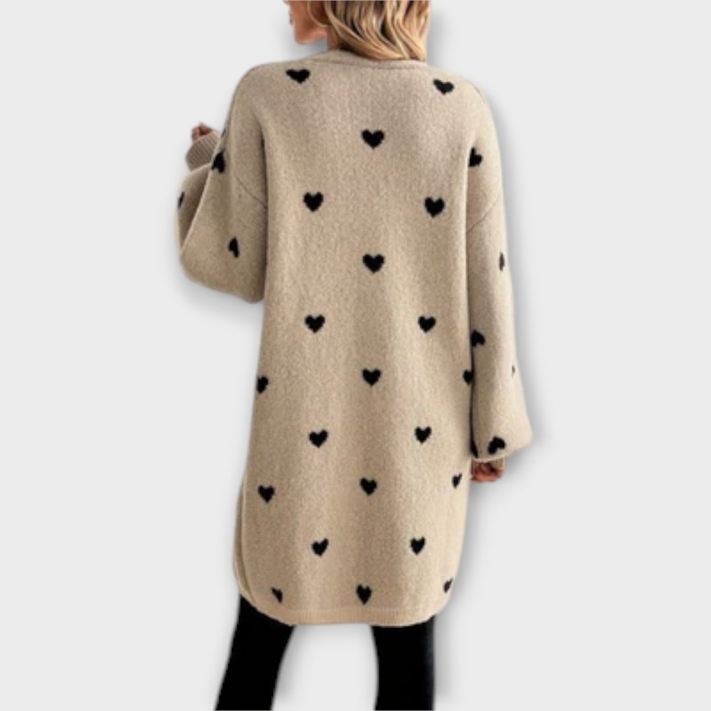 ELINA | E CARDIGAN MIT HERZMUSTER