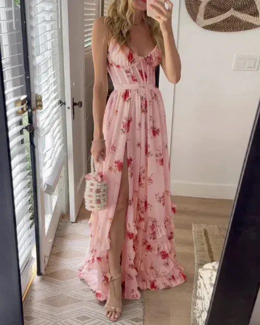 Luna™ – Langes Blumenkleid