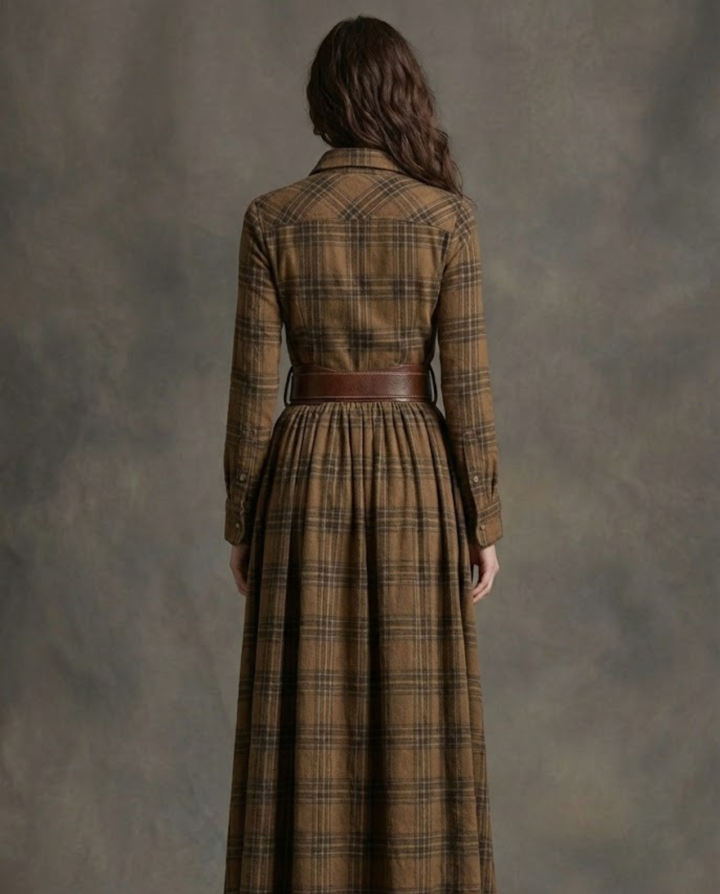 OLIVA | MAXI HEMDBLUSENKLEID IM VINTAGE-STYLE