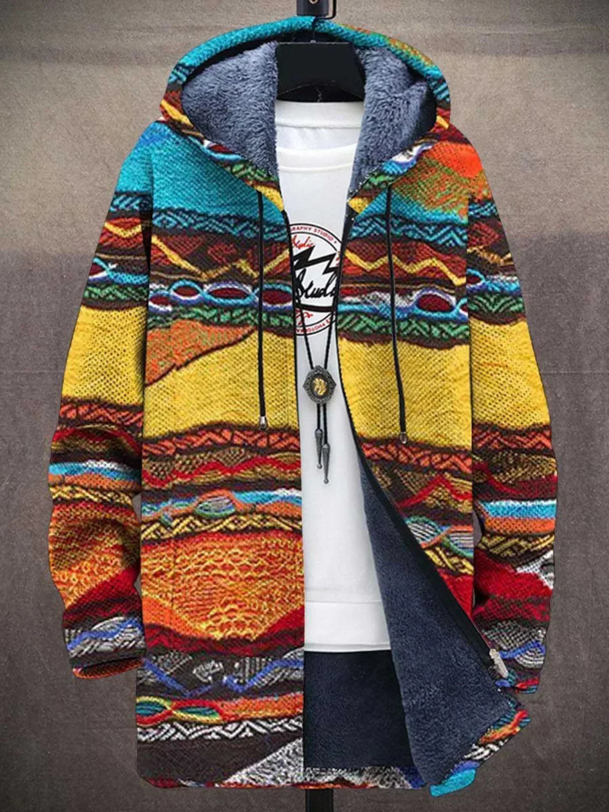 Susanne | Luxuriöse, kunstinspirierte Strickjacke