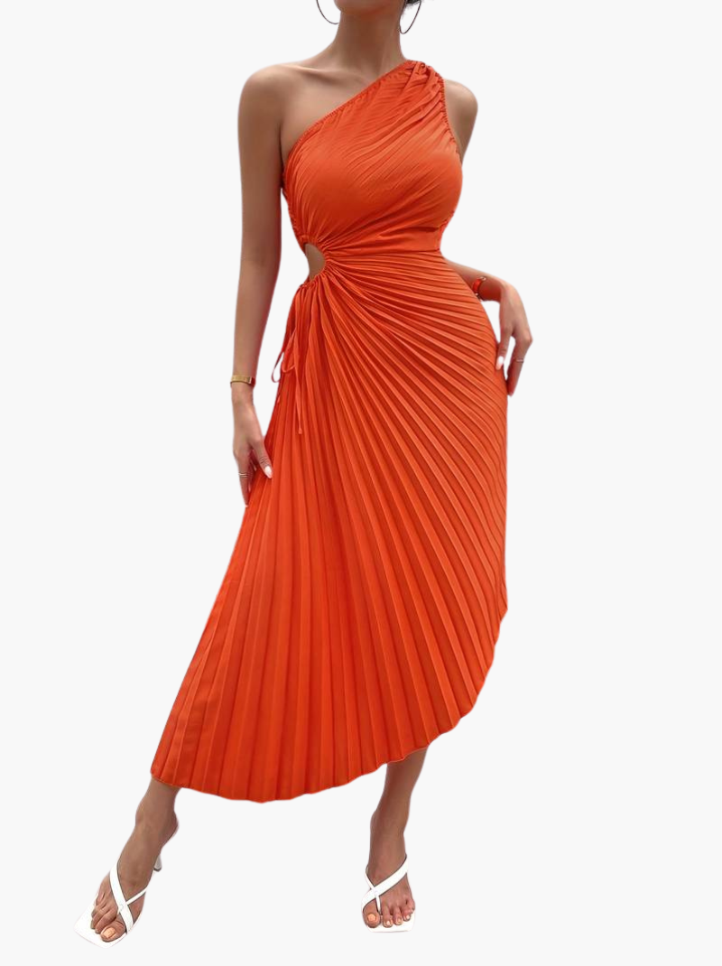 Ericka - Maxikleid mit einer Schulterpartie