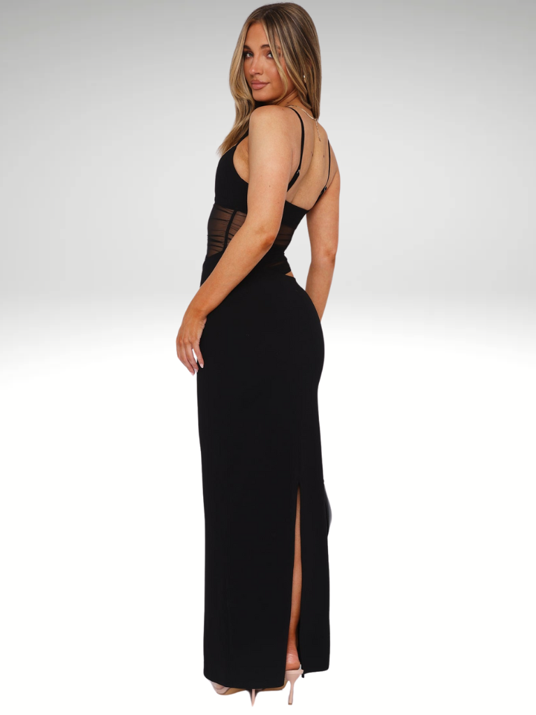 NOIR CONFIDENCE CUT-OUT DRESS