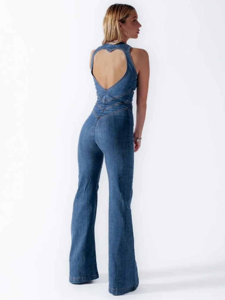 HEARTCORE DENIM JUMPSUIT