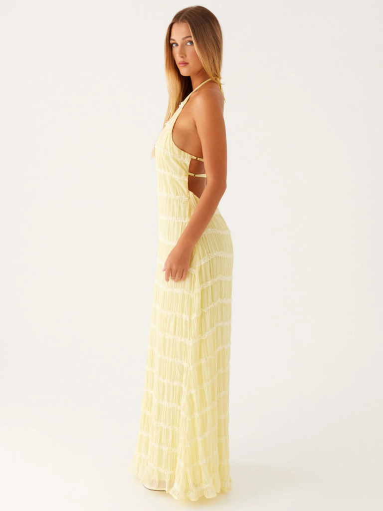 SOLÈNE TEXTURE MAXIKLEID