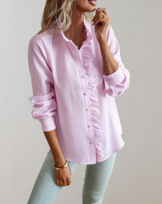 Lockere Bluse mit Kragen