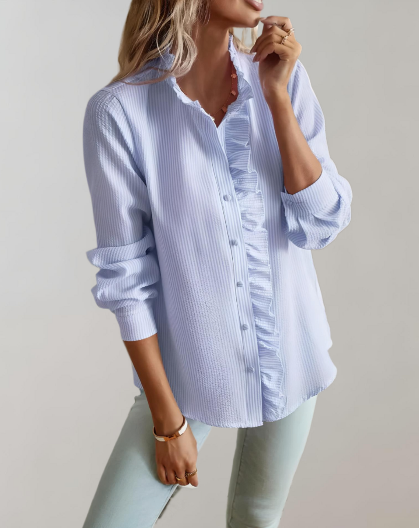 Lockere Bluse mit Kragen