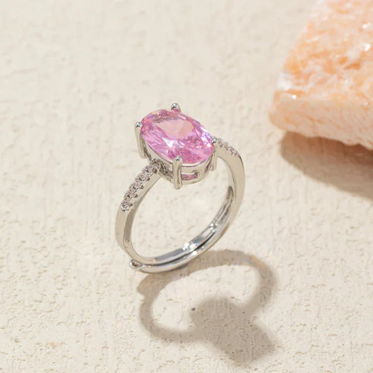 Mondsteinring – Ovaler Schliff natürlicher Mondstein