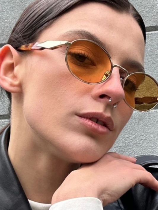 SOLEIL | RETRO-SONNENBRILLE AMBER FRAME