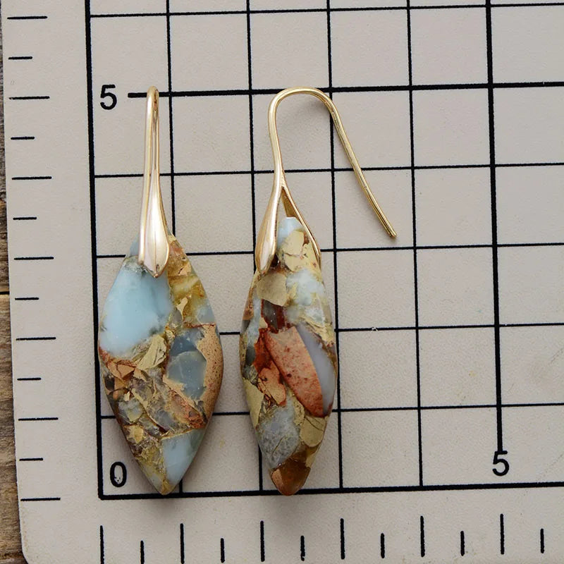 Blatt Anhänger Ohrringe