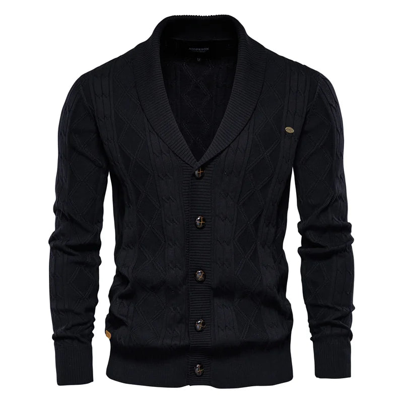 Waldemar | Herren-Cardigan mit Knopfleiste