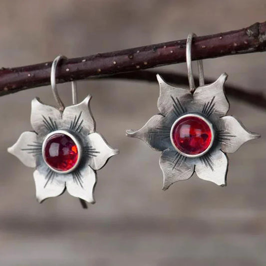 Vintage Blumenohrringe