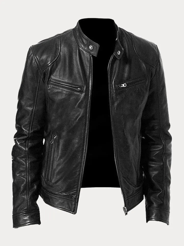 VALLORE™ | LÄSSIGE LEDERJACKE MIT URBANEM CHARME