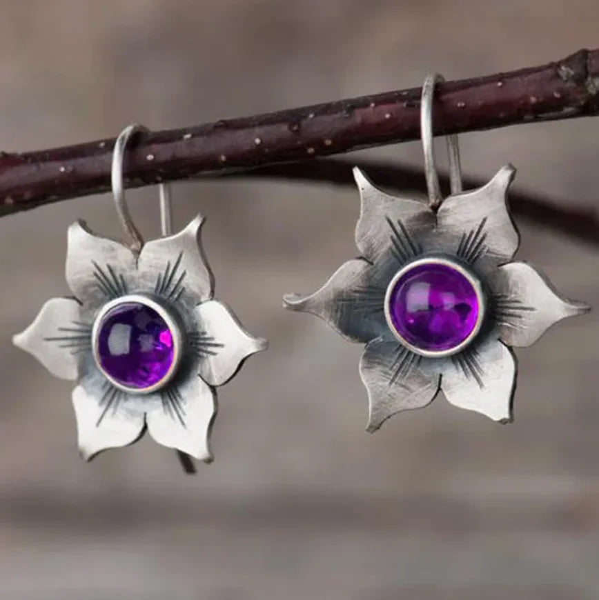 Vintage Blumenohrringe