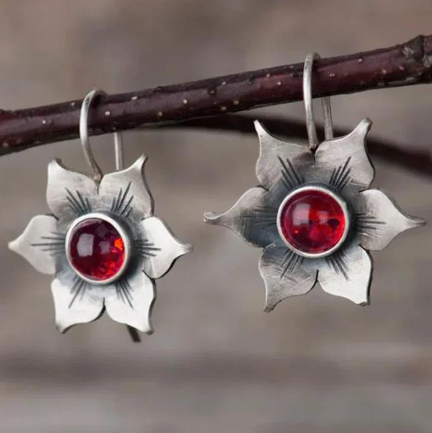 Vintage Blumenohrringe