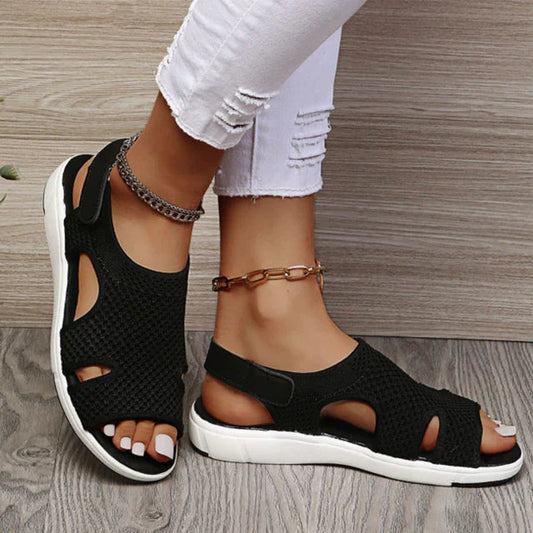 ERGONOMISCHE DAMEN-SANDALEN MIT ATMUNGSAKTIVEM MATERIAL