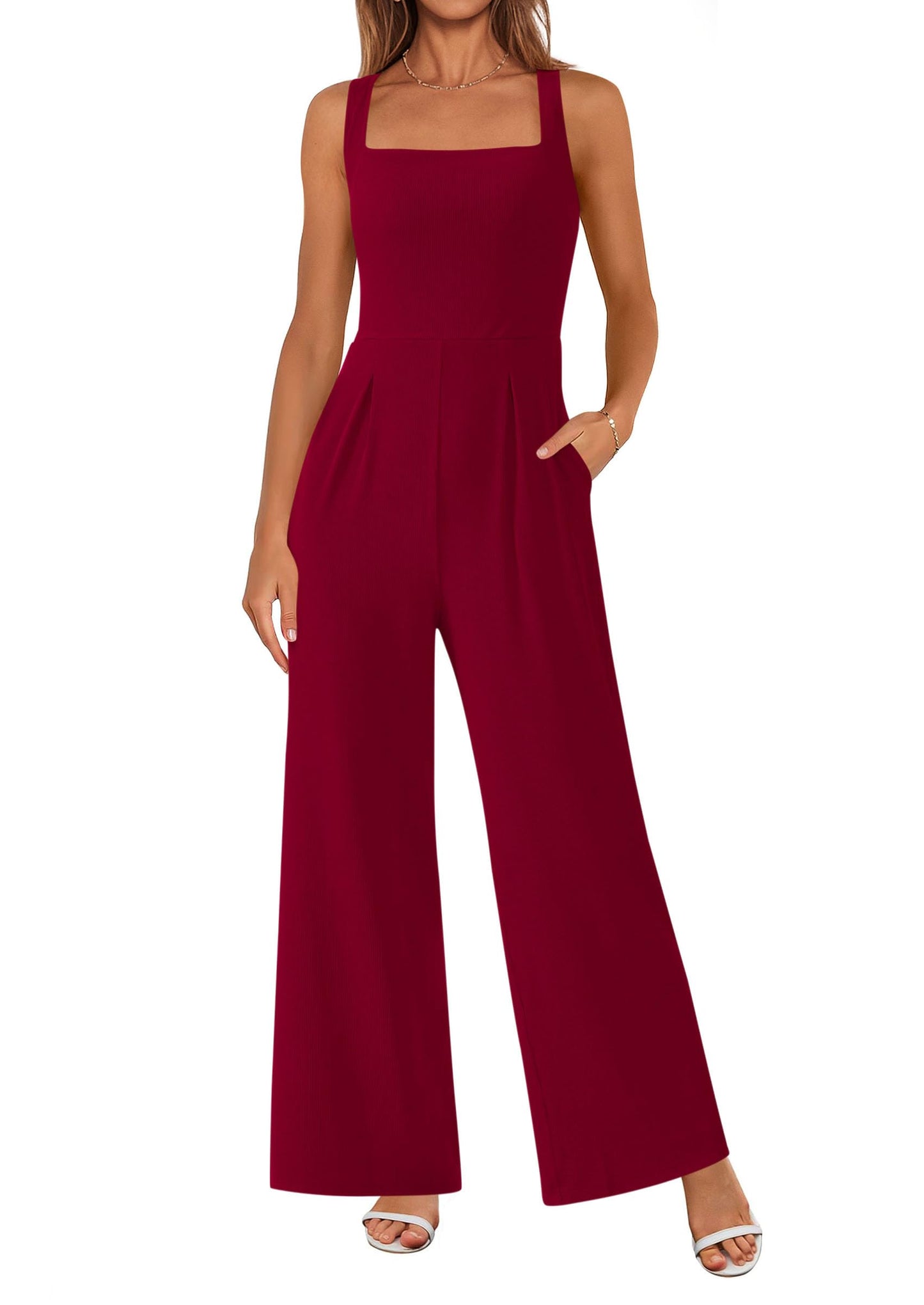 CLARA – ELEGANTER JUMPSUIT MIT KARREE‑AUSSCHNITT