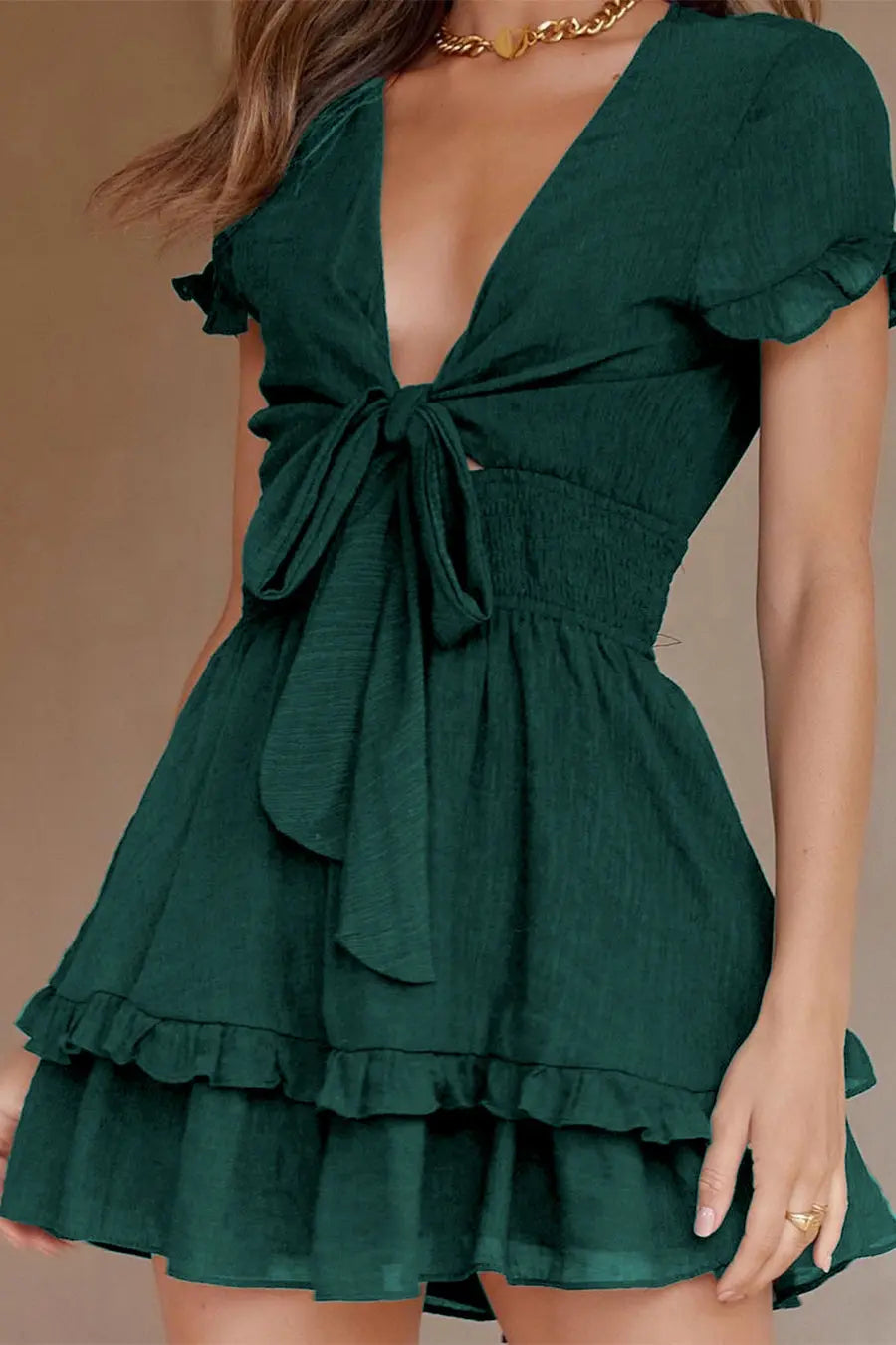 CLARA – V-AUSSCHNITT-MINIKLEID