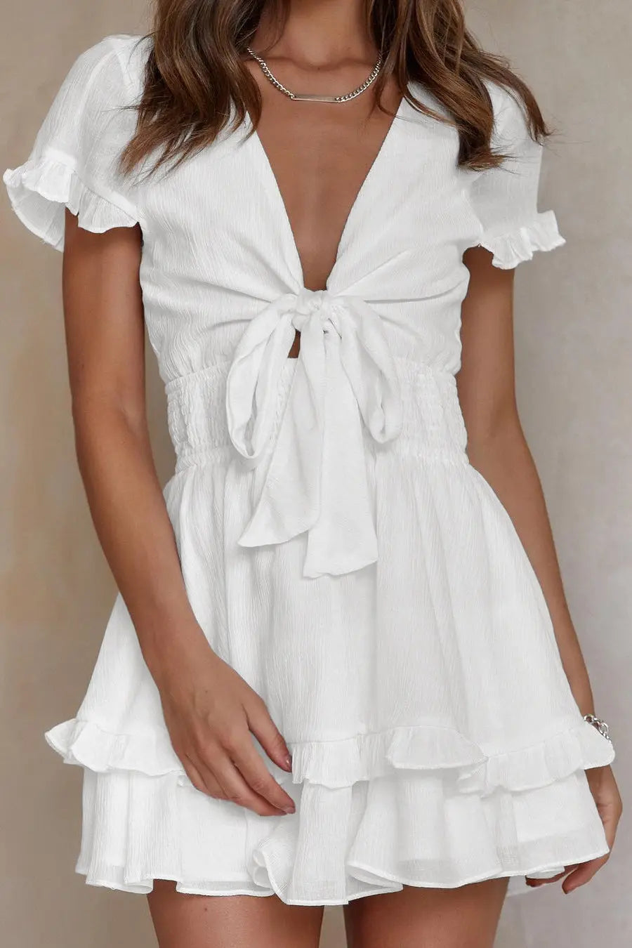 CLARA – V-AUSSCHNITT-MINIKLEID
