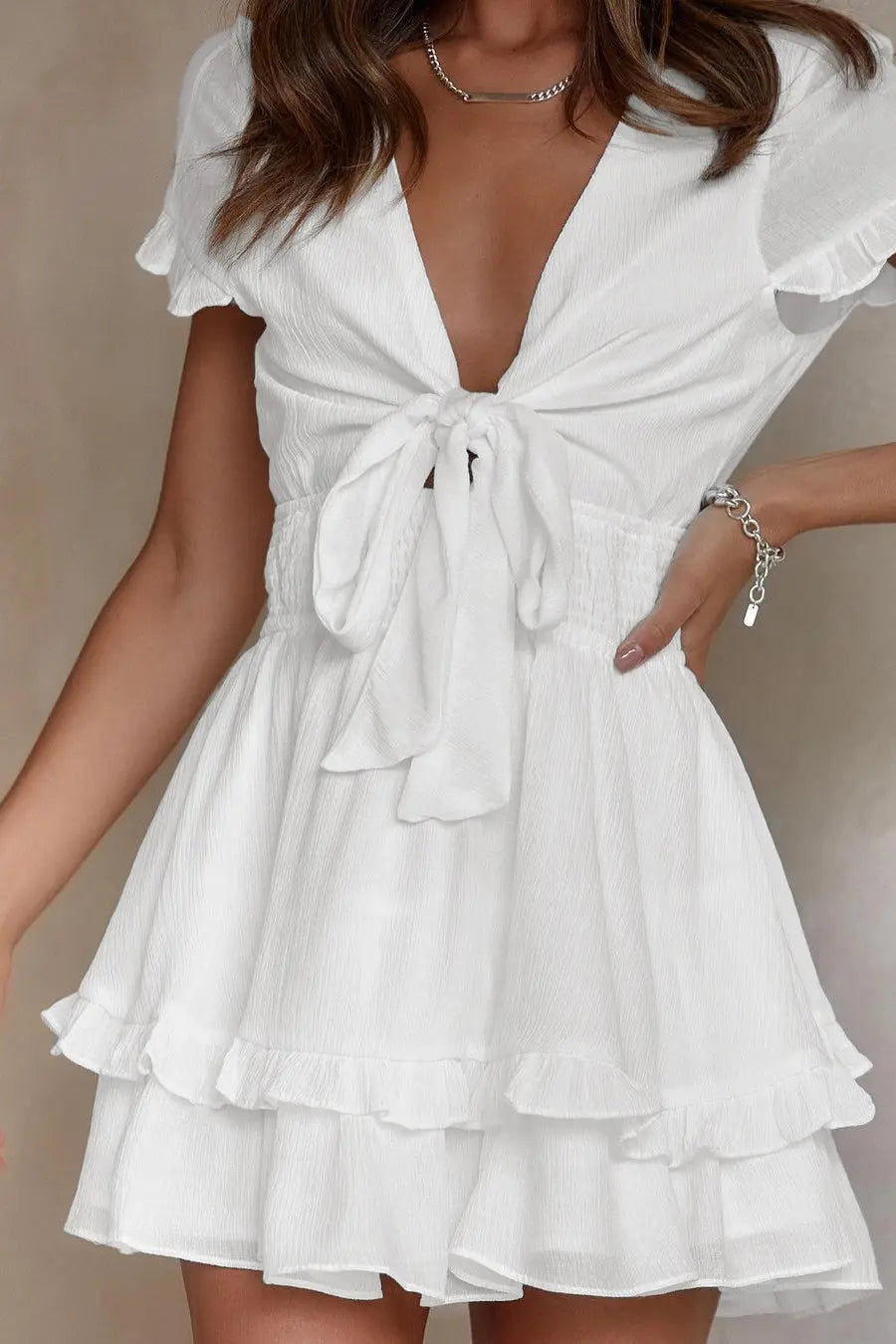 CLARA – V-AUSSCHNITT-MINIKLEID