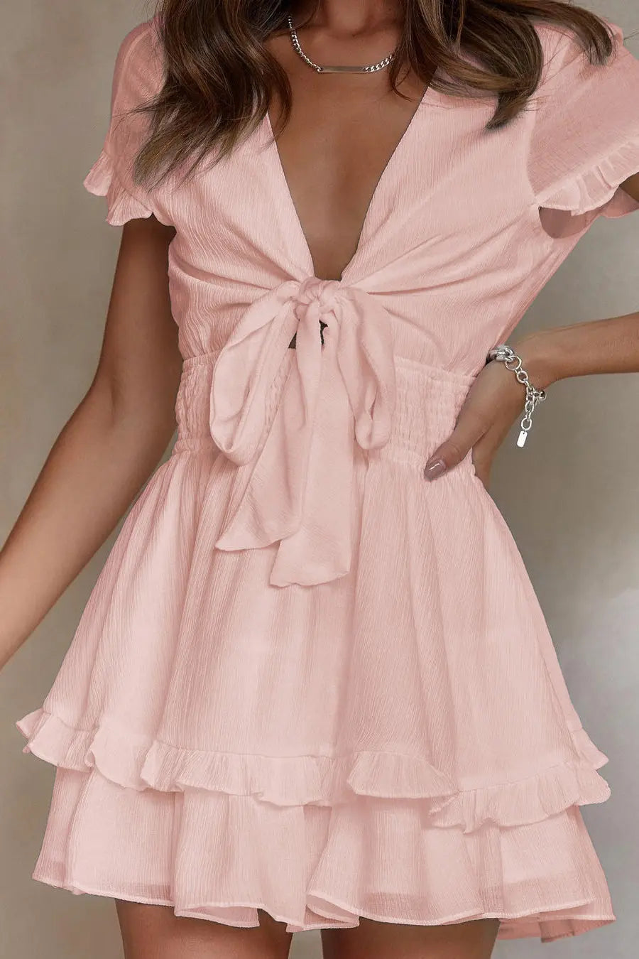CLARA – V-AUSSCHNITT-MINIKLEID