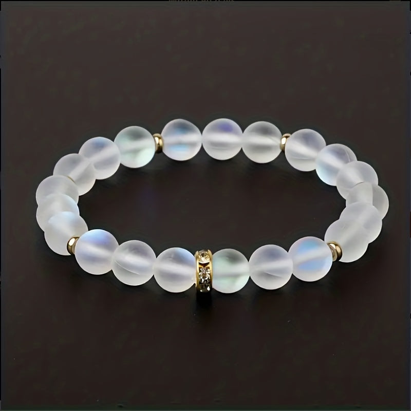 Vertrauen Perlen Mondstein Armband