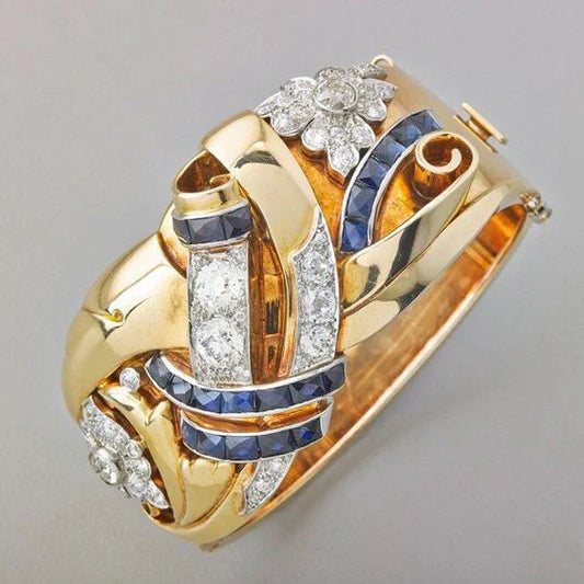 Gold Vintage Zirkonia Ring