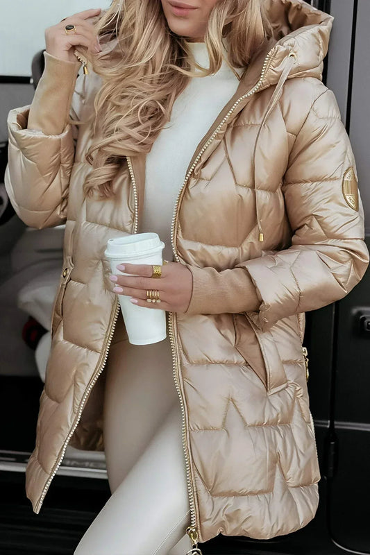 ASTRID | ELEGANTE WINTERJACKE MIT KAPUZE UND FUTTER