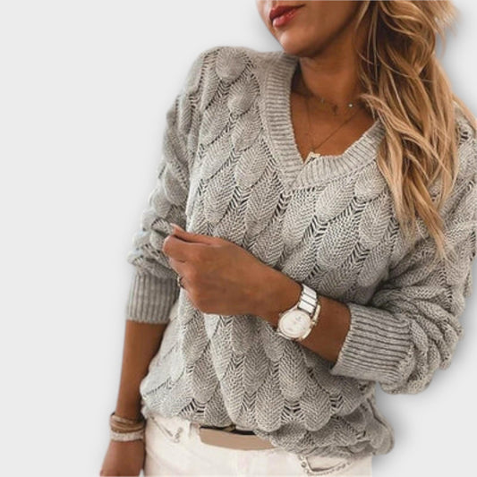 NOEMIER | PULLOVER MIT V-AUSSCHNITT