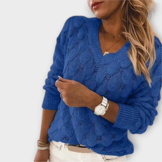 NOEMIER | PULLOVER MIT V-AUSSCHNITT