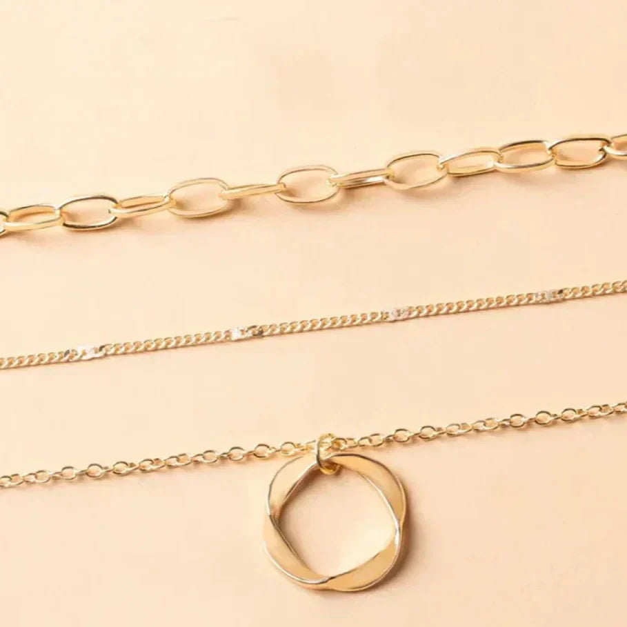Gertrud | Goldene Vintage-Layering-Halskette