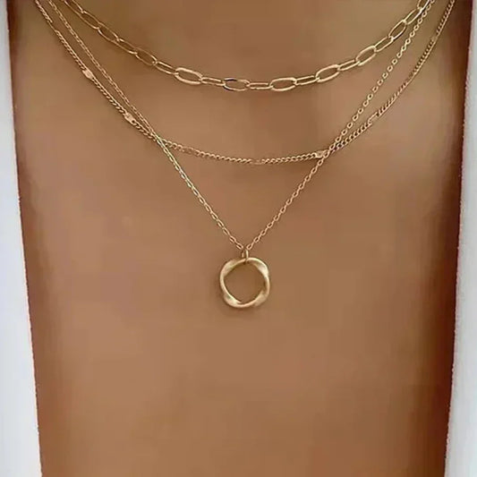 Gertrud | Goldene Vintage-Layering-Halskette