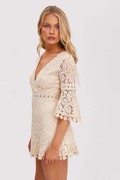 Soof | Offwhite a-line Kleid