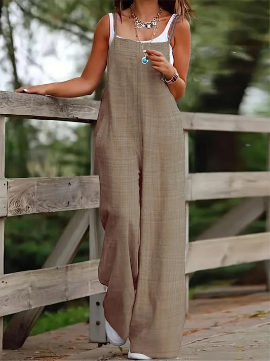 Annia™ –  Weit geschnittene Jumpsuit-Latzhose mit Taschen