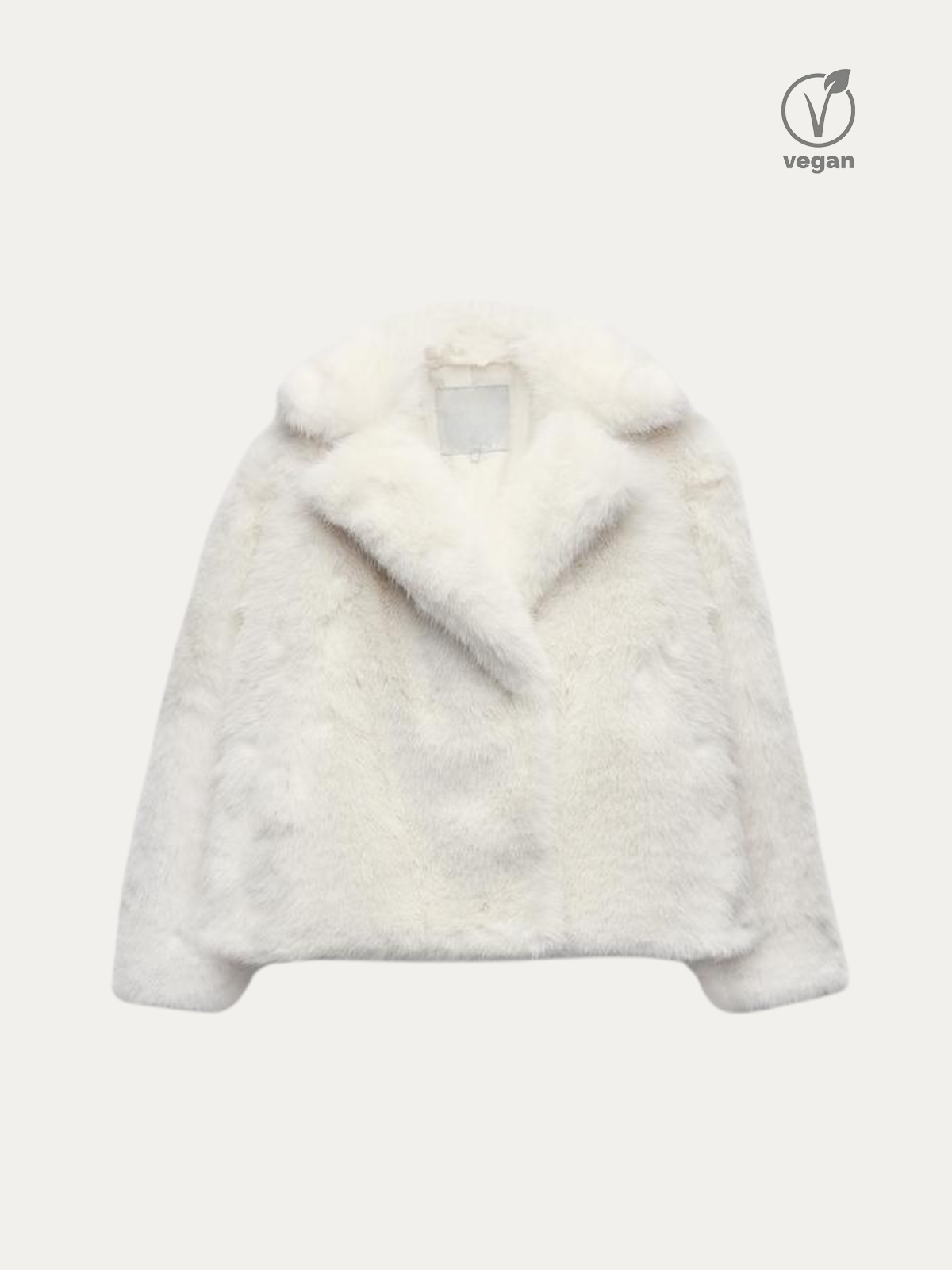 ANYA | VEGANE CROPPED FELLJACKE MIT REVERSKRAGEN