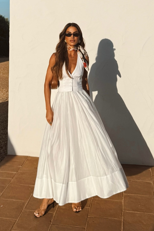 ELIANE – MAXIKLEID MIT KNÖPFEN