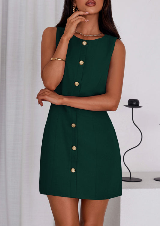 MELINA - BUSINESS-KLEID MIT ZIERKNÖPFEN FORMELL & FEMININ