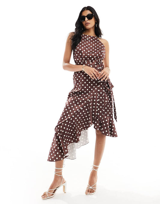 Lina Dots™ – Boho Midikleid mit Tupfen