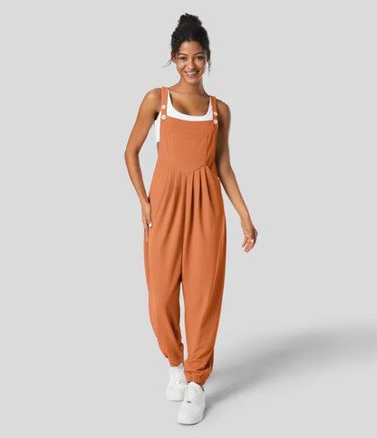 Olivia | Jogger-Jumpsuit mit verstellbarem Gürtel und Knöpfen