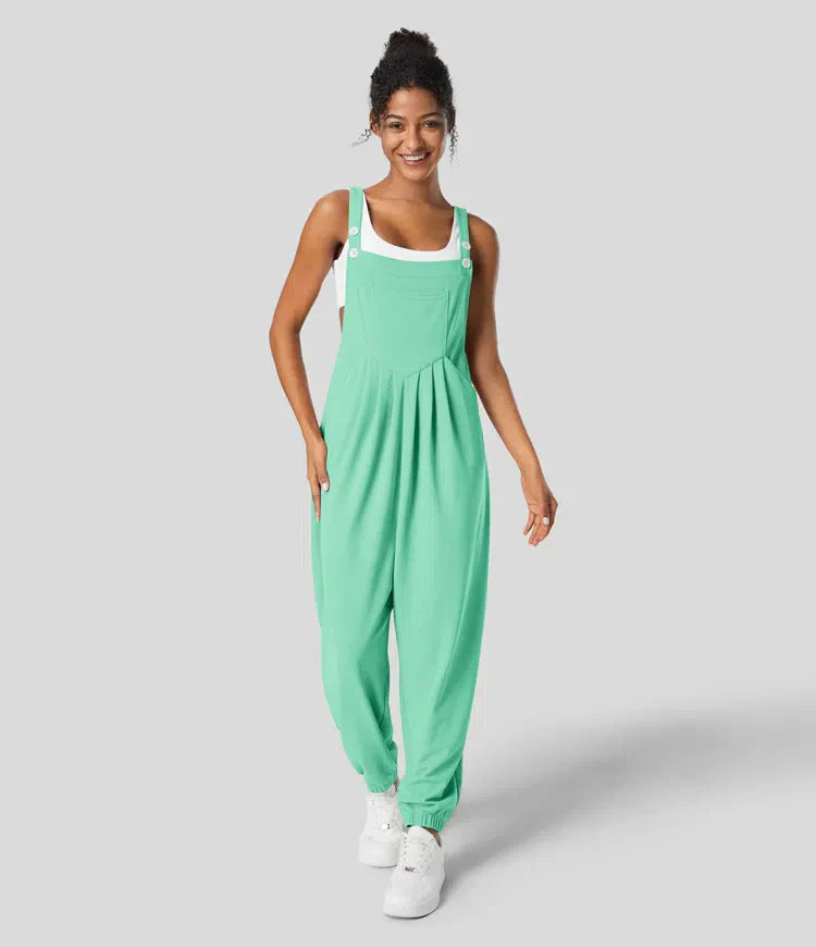 Olivia | Jogger-Jumpsuit mit verstellbarem Gürtel und Knöpfen