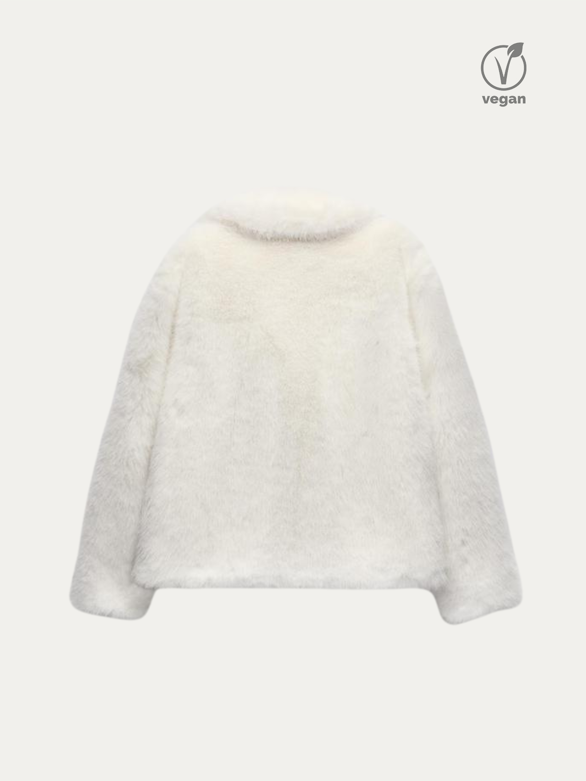 ANYA | VEGANE CROPPED FELLJACKE MIT REVERSKRAGEN