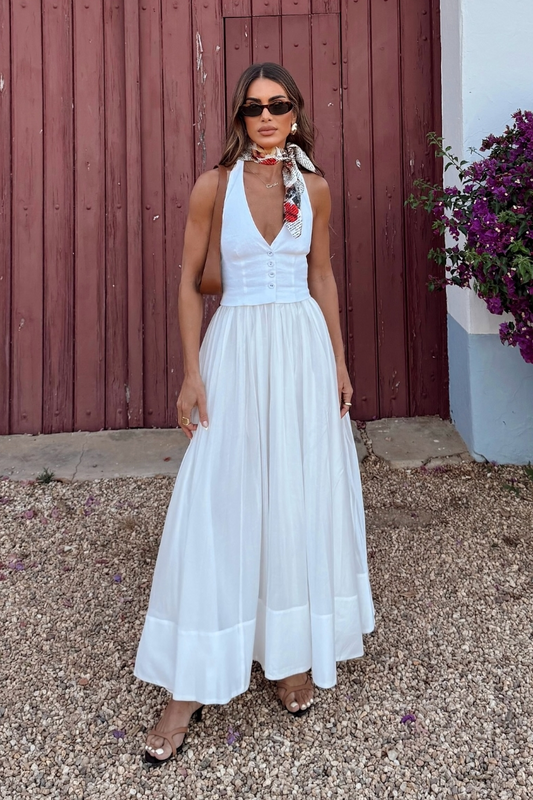 ELIANE – MAXIKLEID MIT KNÖPFEN