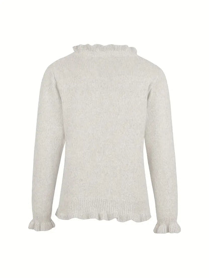 Anita | Eleganter Strick Strickjacke Mit Knöpfen